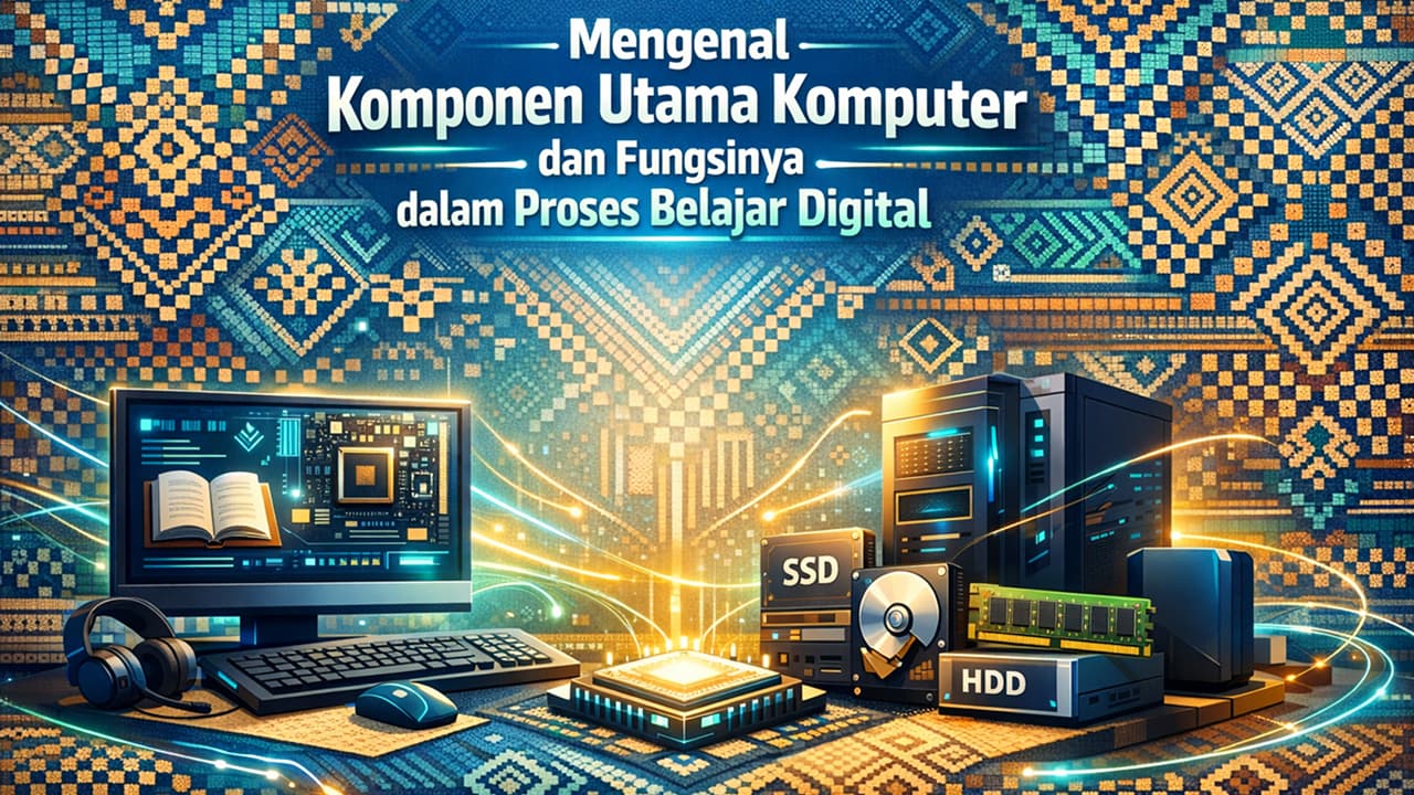 Mengenal Komponen Utama Komputer dan Fungsinya dalam Proses Belajar Digital